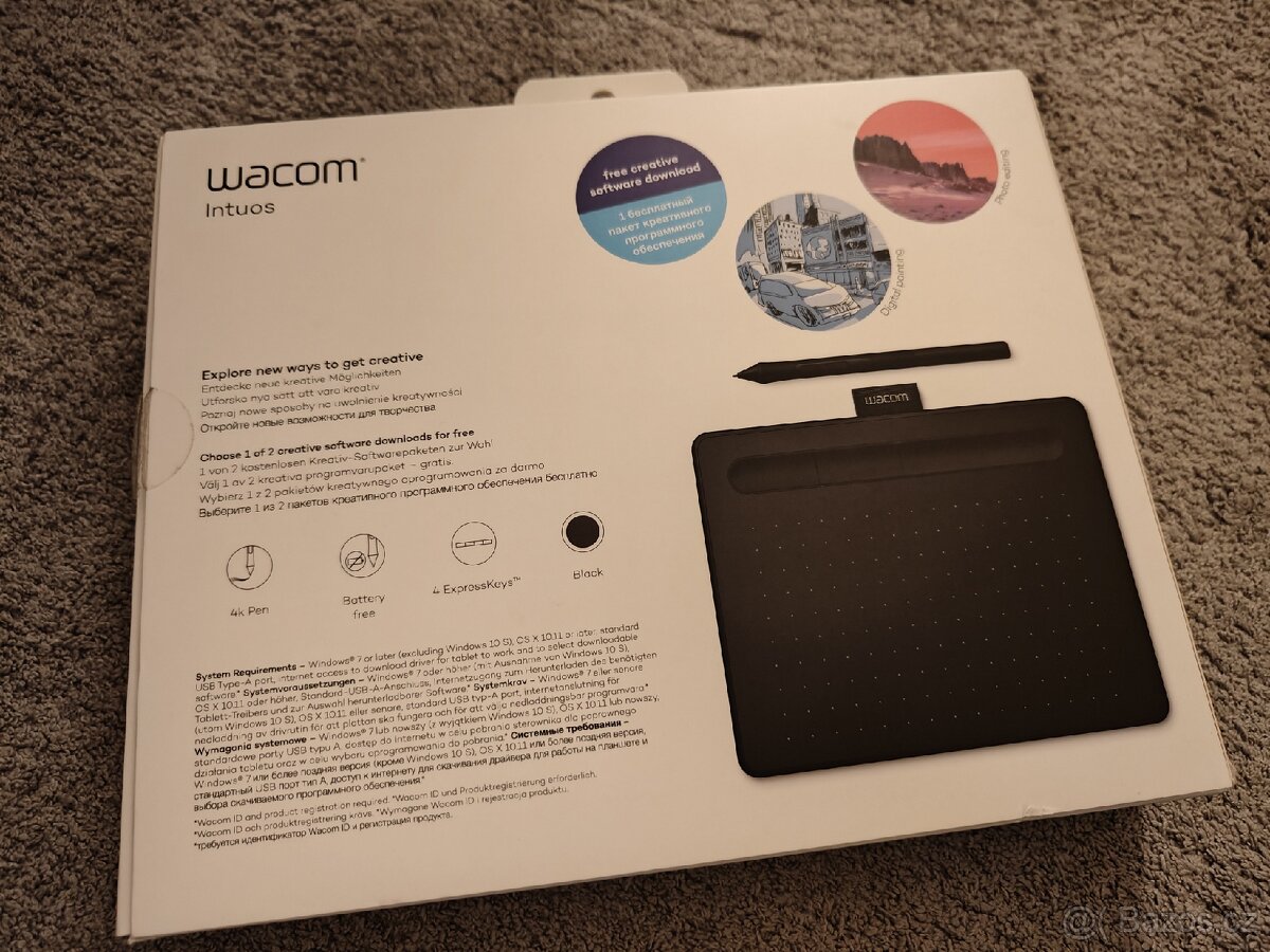 Wacom Intuos S - zánovní - 2