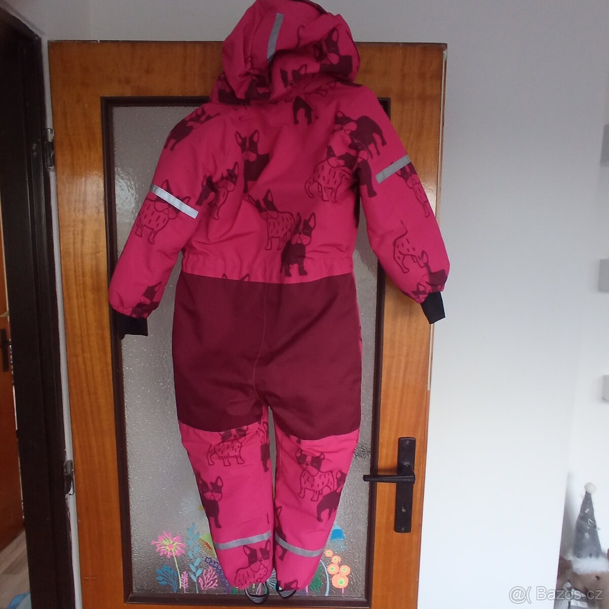 Zimní dětská kombinéza buldoček vel. 122, 6-7 let, Lindex - 2