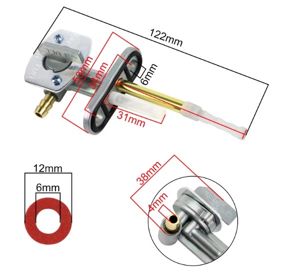 Palivový kohout XT600 a další - 2