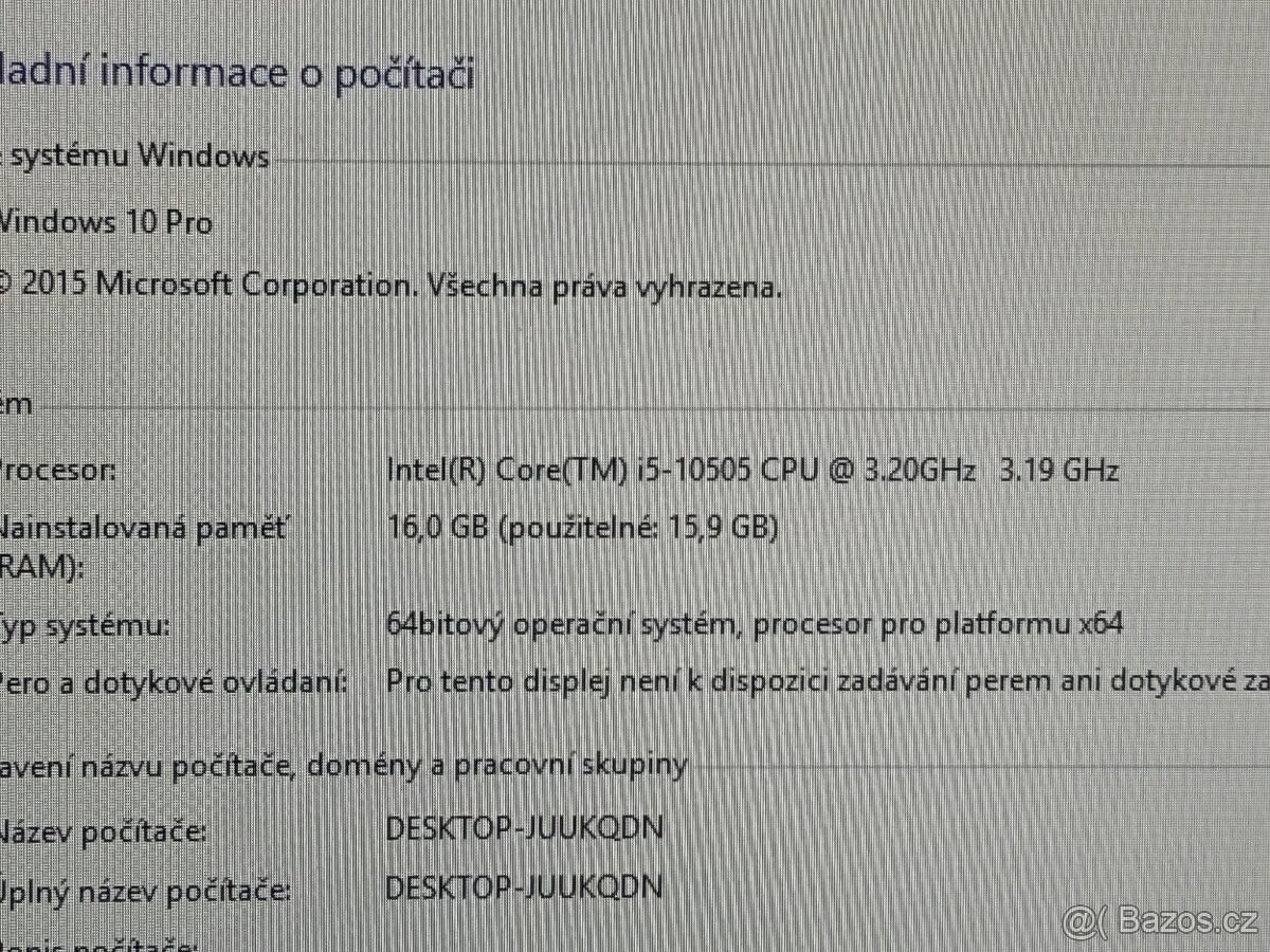 Procesor Intel core I5-10505 - 2
