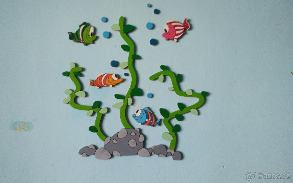 Dětské dřevěné dekorace na zeď - 2