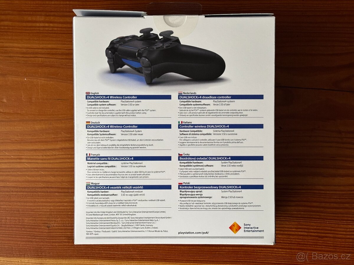 PS4 Dualshock - BLACK V2 - NOVÝ nerozbalený. - 2