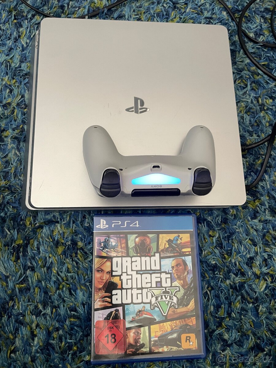 Sony PlayStation 4 Slim + hra GTA V - 2