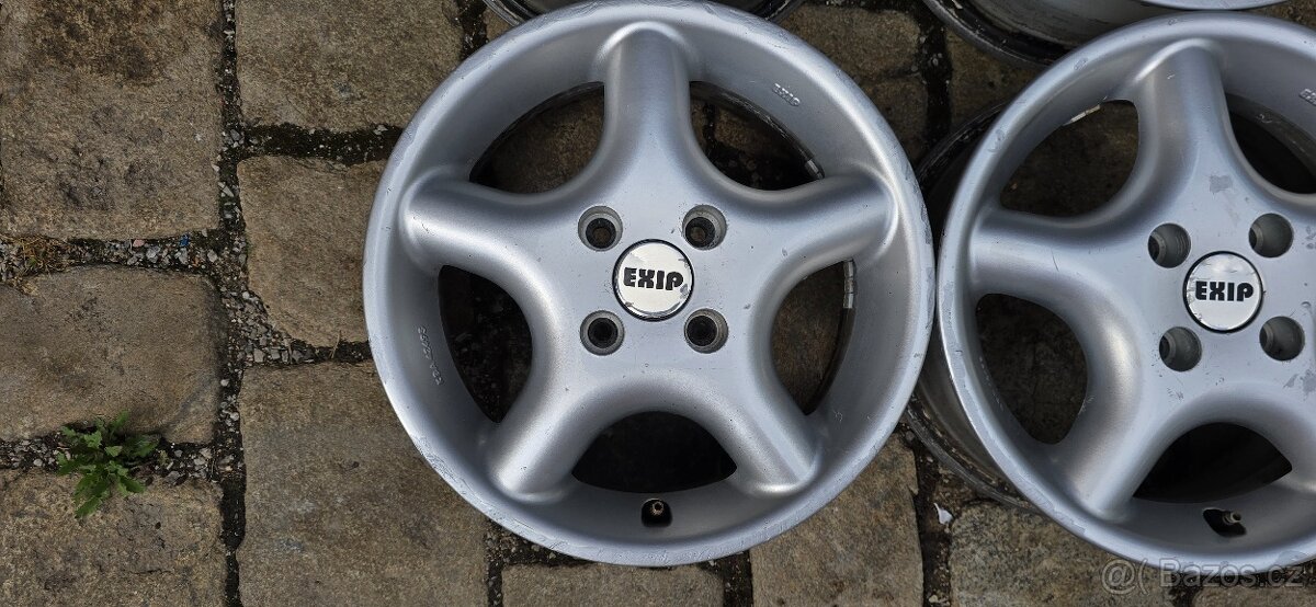 Lité disky Exip 14", rozteč 4x100, ET38 - zašlu - 2