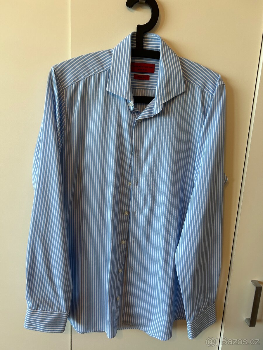 Pruhovaná košile modrobílá - 2