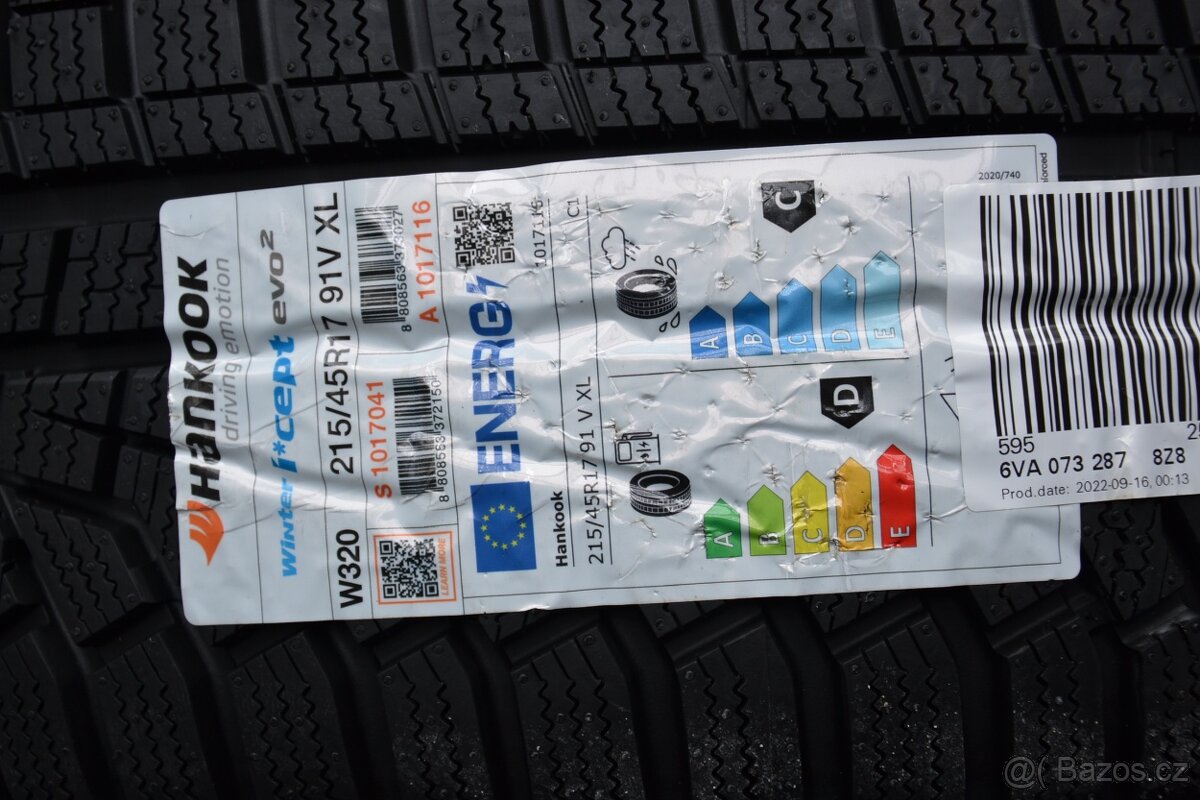 Š.Fabia IV/VW Polo.S.Ibiza -NOVÁ zimní ALU sada 215/45R17 - 2