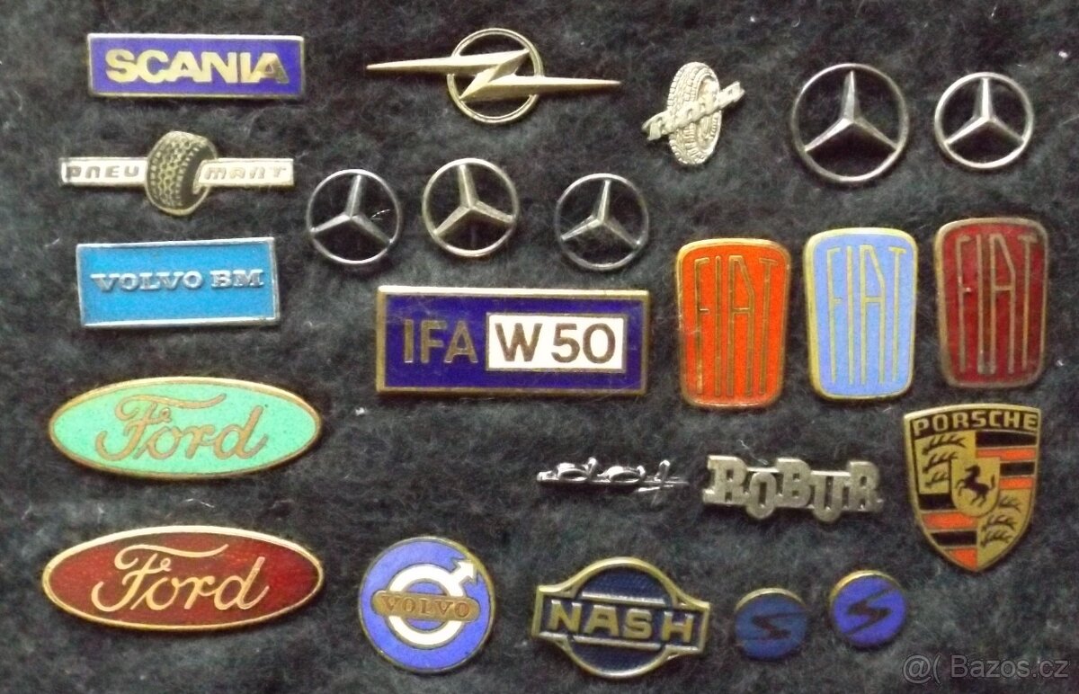 odznaky - různé druhy, sport, armáda, auto moto i jiné - 2