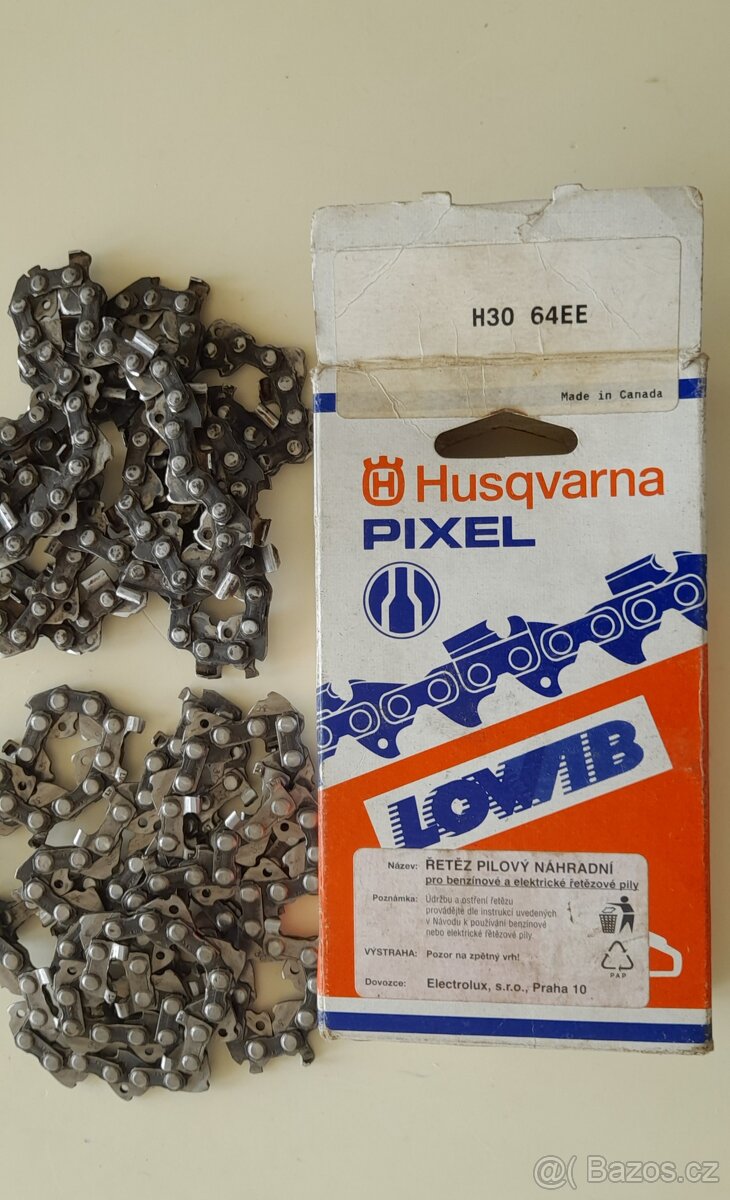 NOVÉ ŘETĚZY K MOTOROVÝM A ELEKTRICKÝM PILÁM, ŘETEZOVÁ LIŠTA. - 2