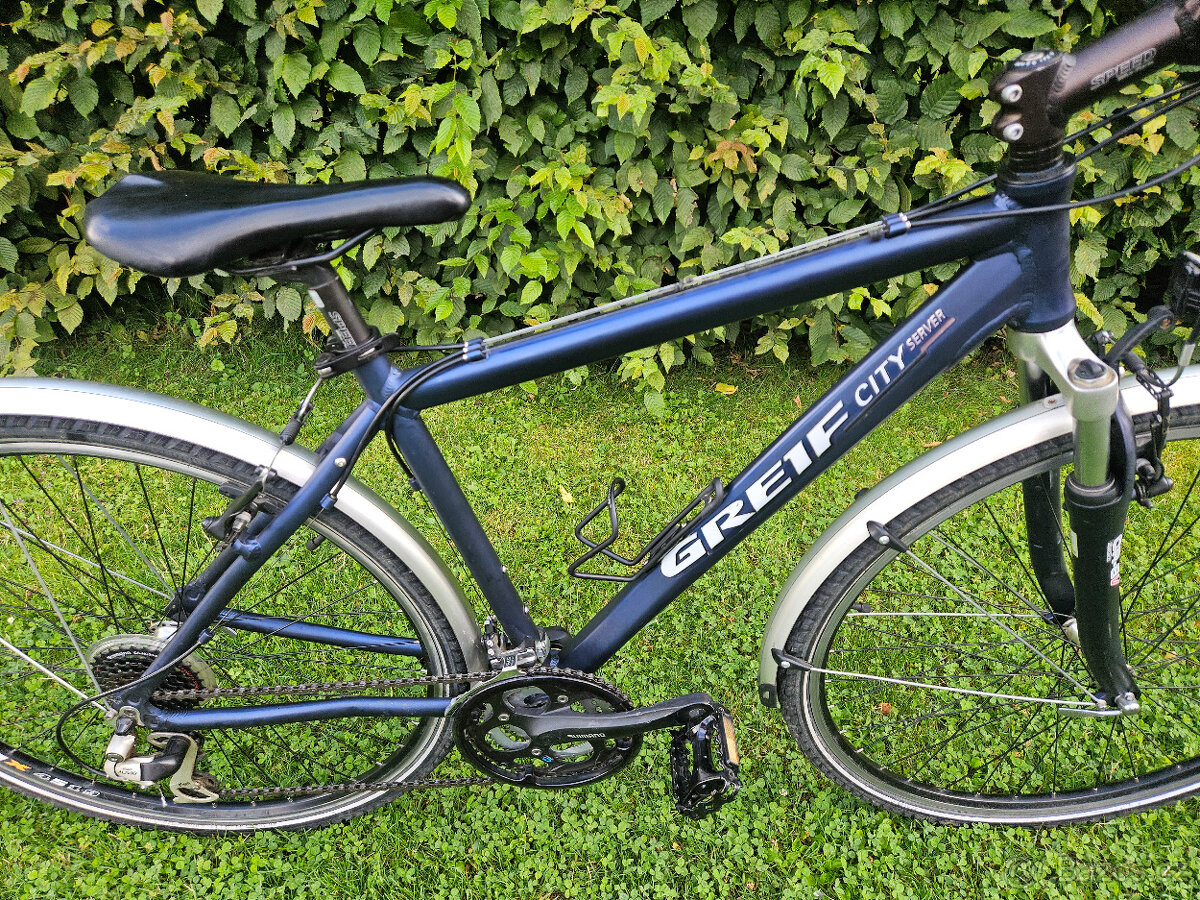 Seřízené pánské krosové hliníkové kolo GREIF, rám 19" - 2