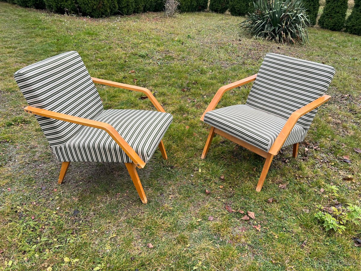 Set retro židlí - 2