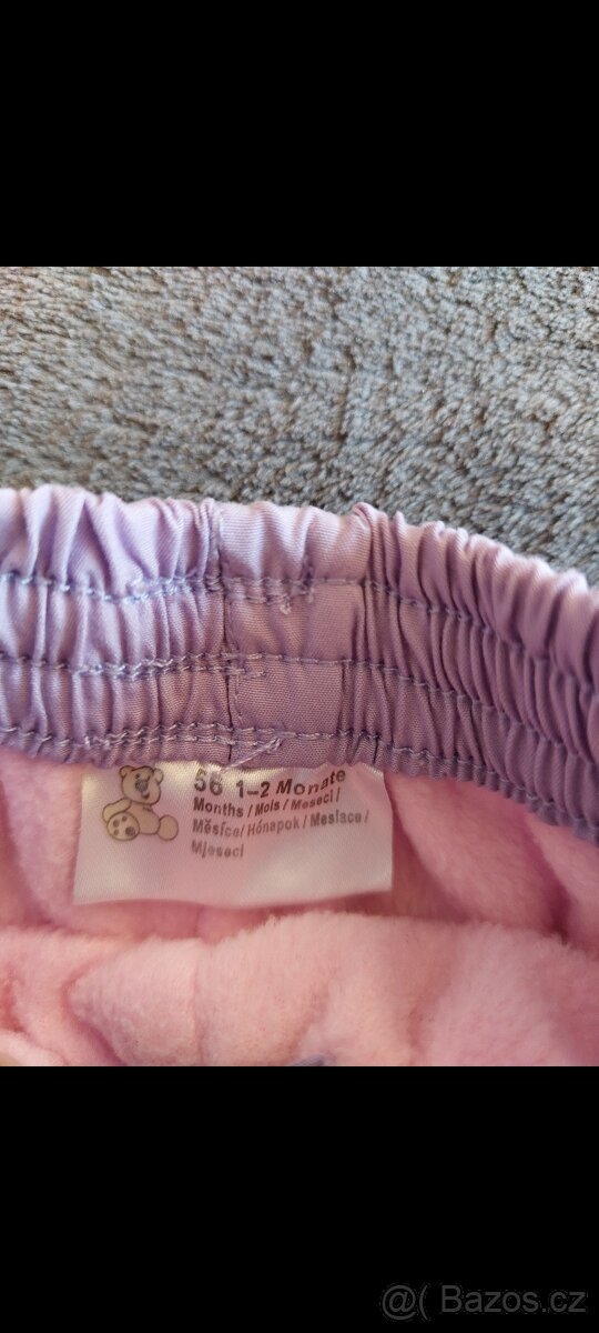 Dětské zateplené kalhoty 56 - 2