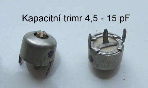 Kapacitní trimr 4,5pF - 15pF - 2