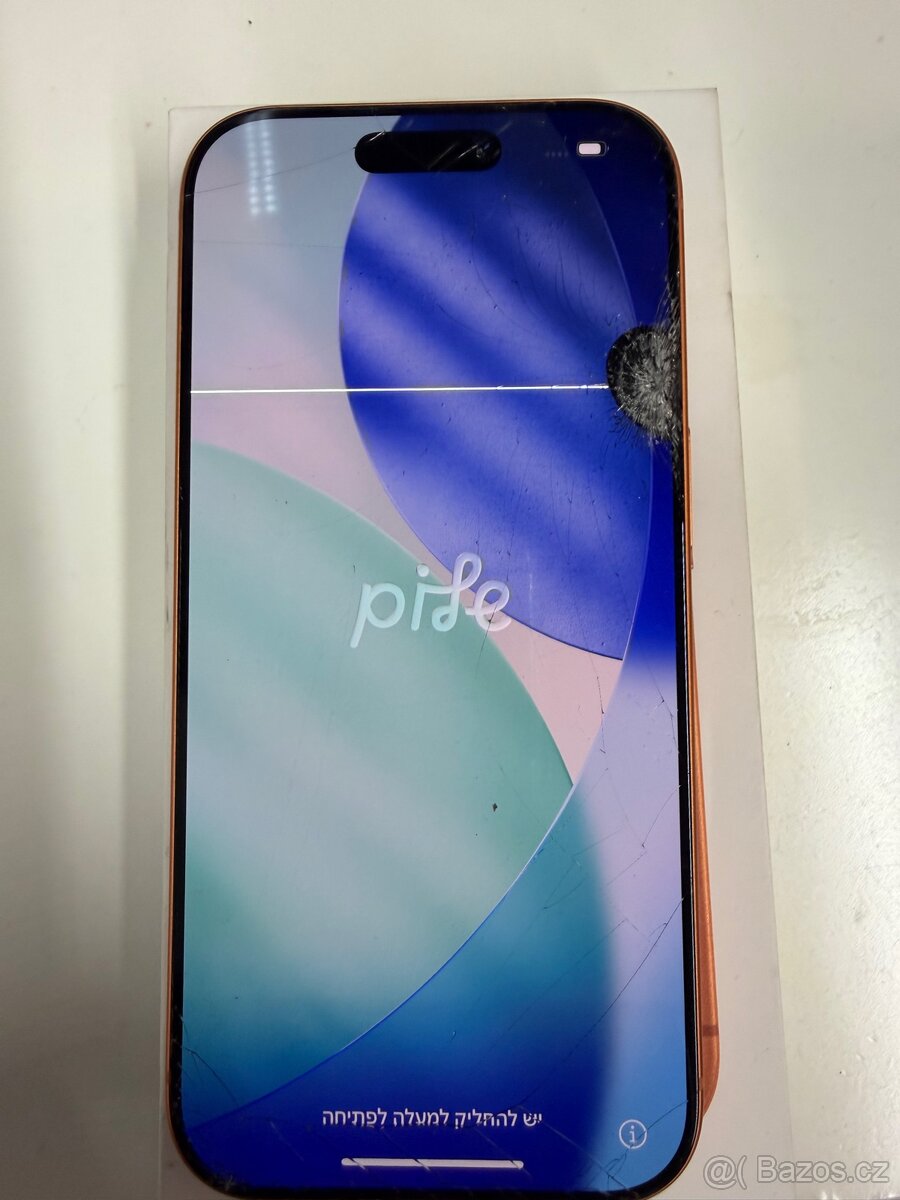 Apple 17 pro 256 prasklý displej - 2