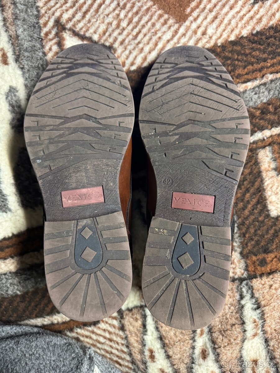 Hnědé polobotky 42 - 2