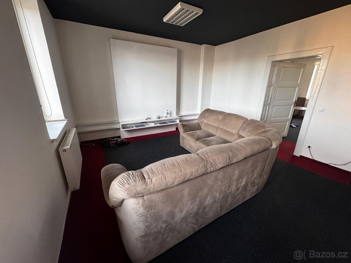 Rohová sedačka hnědá mikroplyš - 2