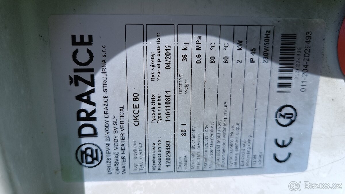 Bojler Dražice OKCE 80 - 2