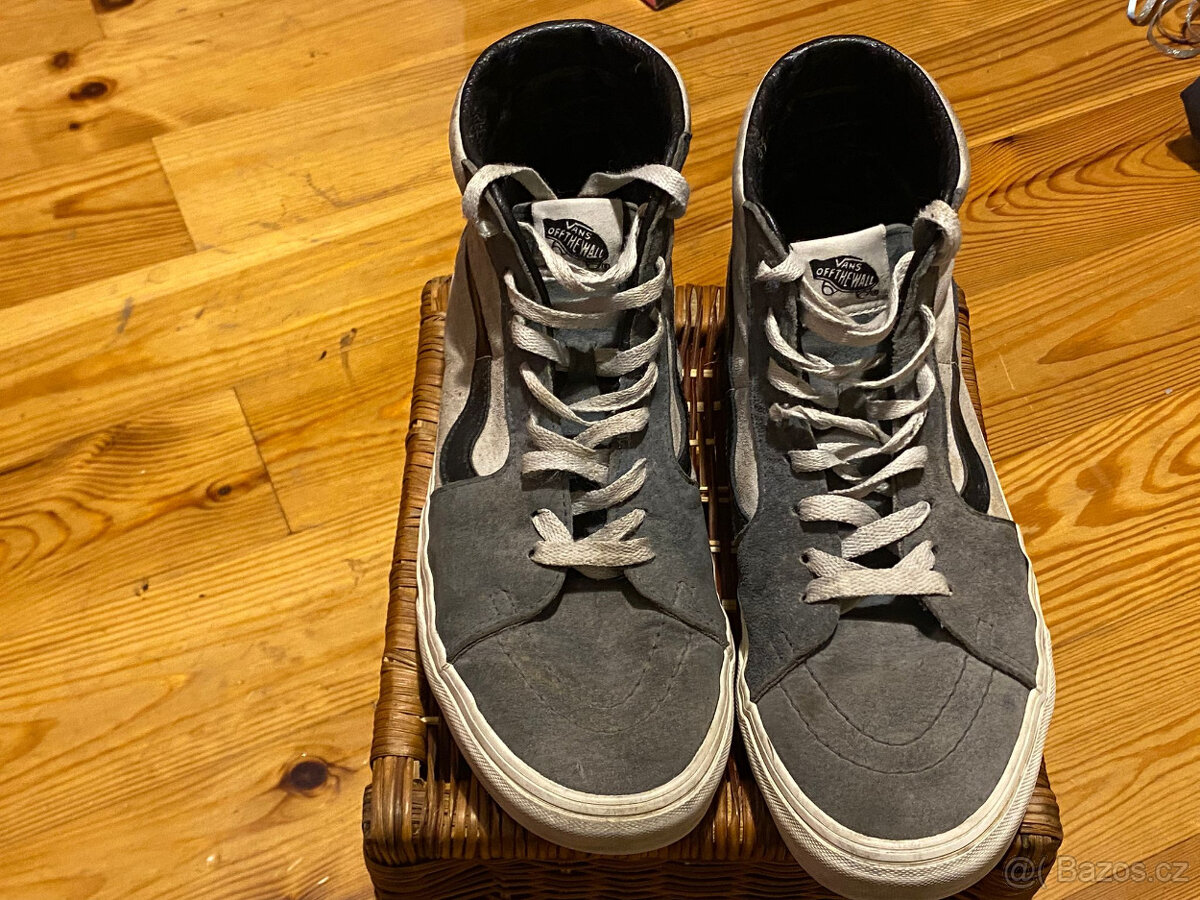 Boty Vans Sk8 - Hi Suede grey - 2