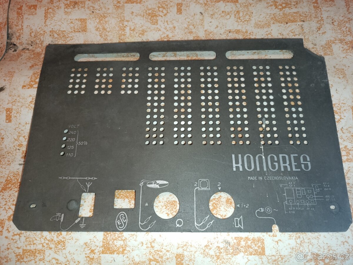 zadní kryty na historická radia - 2