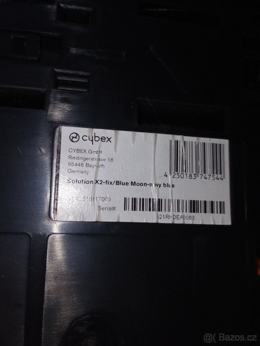 Autosedačka Cybex X2 fix - 2