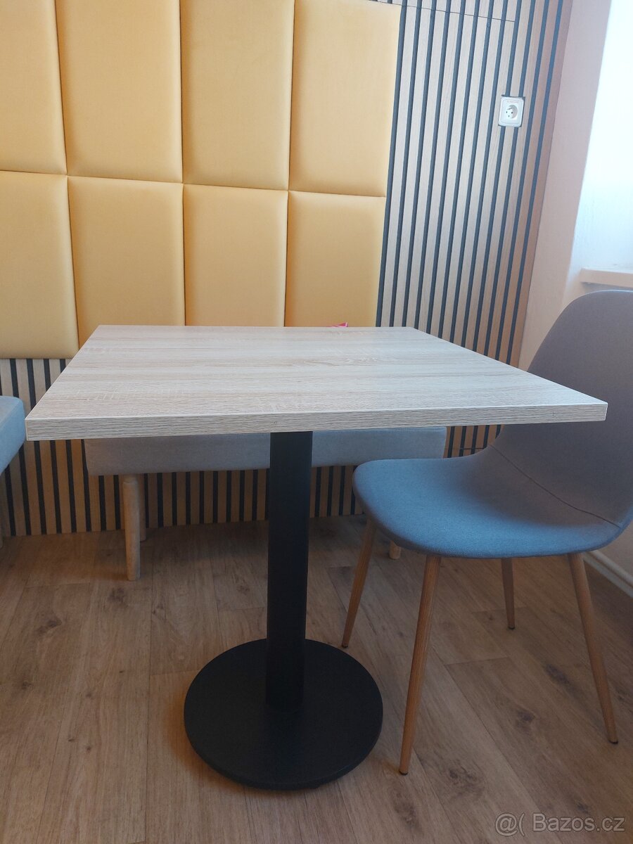Čtvercové stoly 70x70 cm, dub sonoma - 2