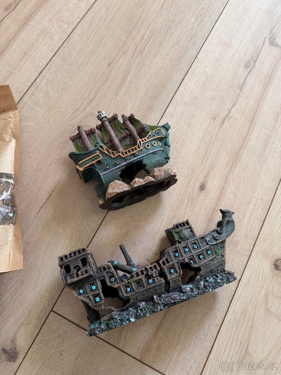 dekorace akvarium terarium + substrat - 2