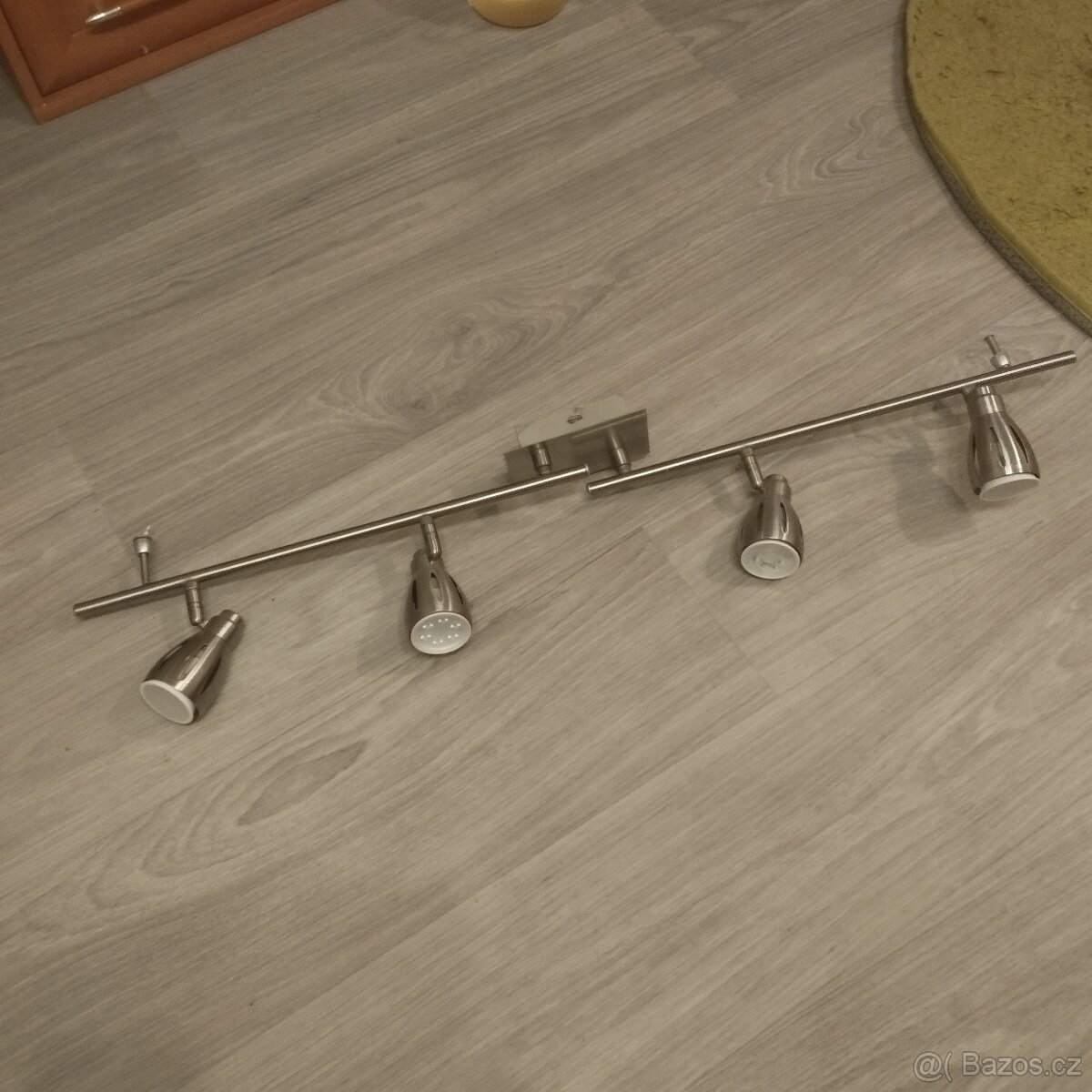 Stropní nerezové světlo+žárovky+uchyceni - 2