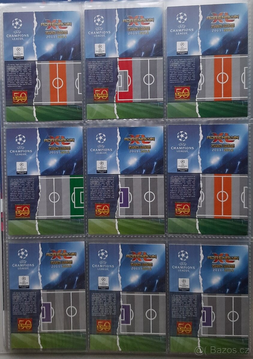 fotbalové kartičky UEFA CHAMPIONS LEAGUE 2011/2012 XL ADRENA - 2
