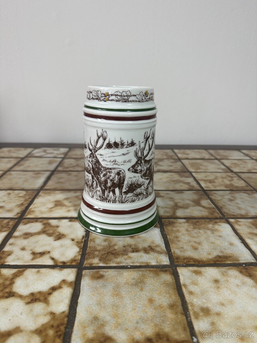 Vintage Pivní Korbel "Divoká Zvířata" - 2