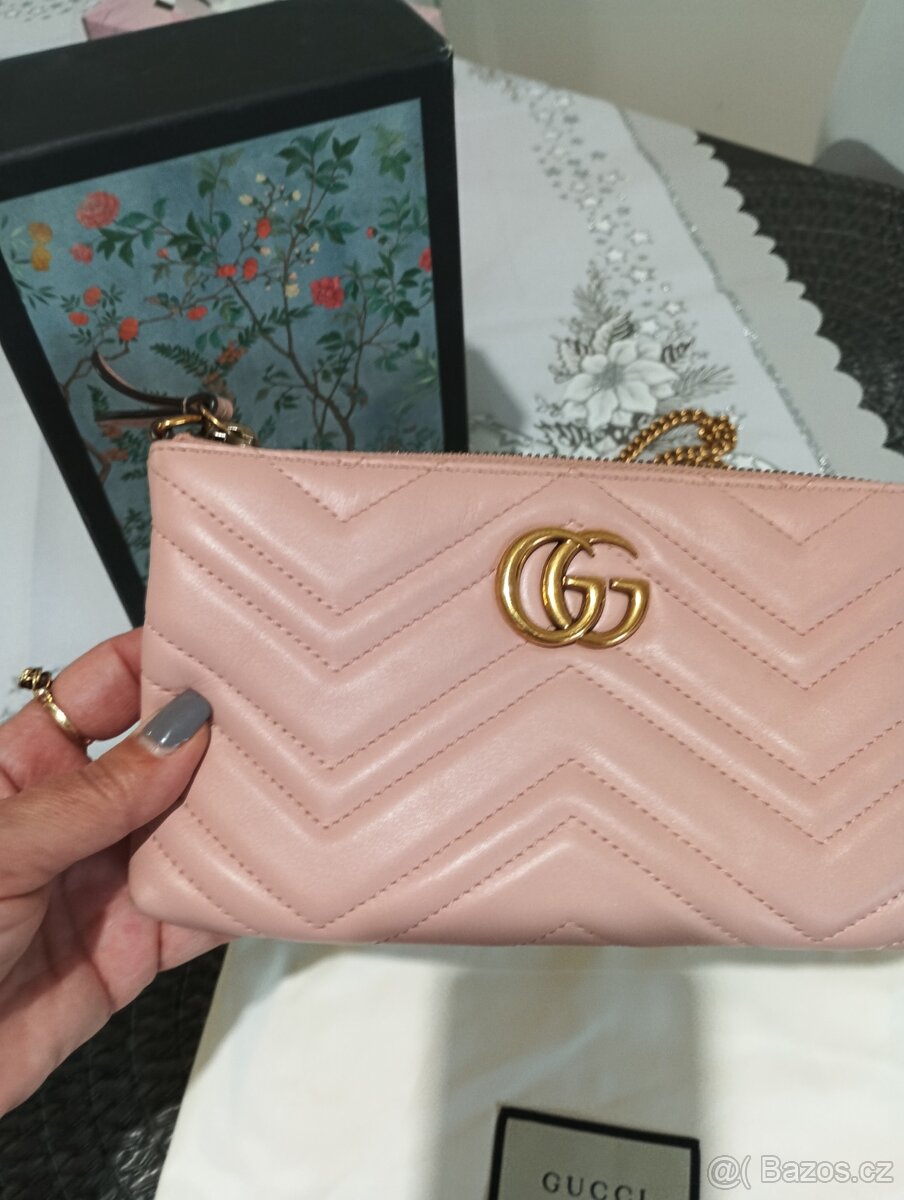 Kožená kabelka , psaníčko Gucci marmont - 2