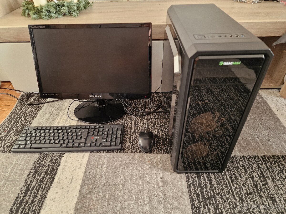 Čtyřjádrový Pc s SSD Diskem na filmy hry internet atd Win 11 - 2