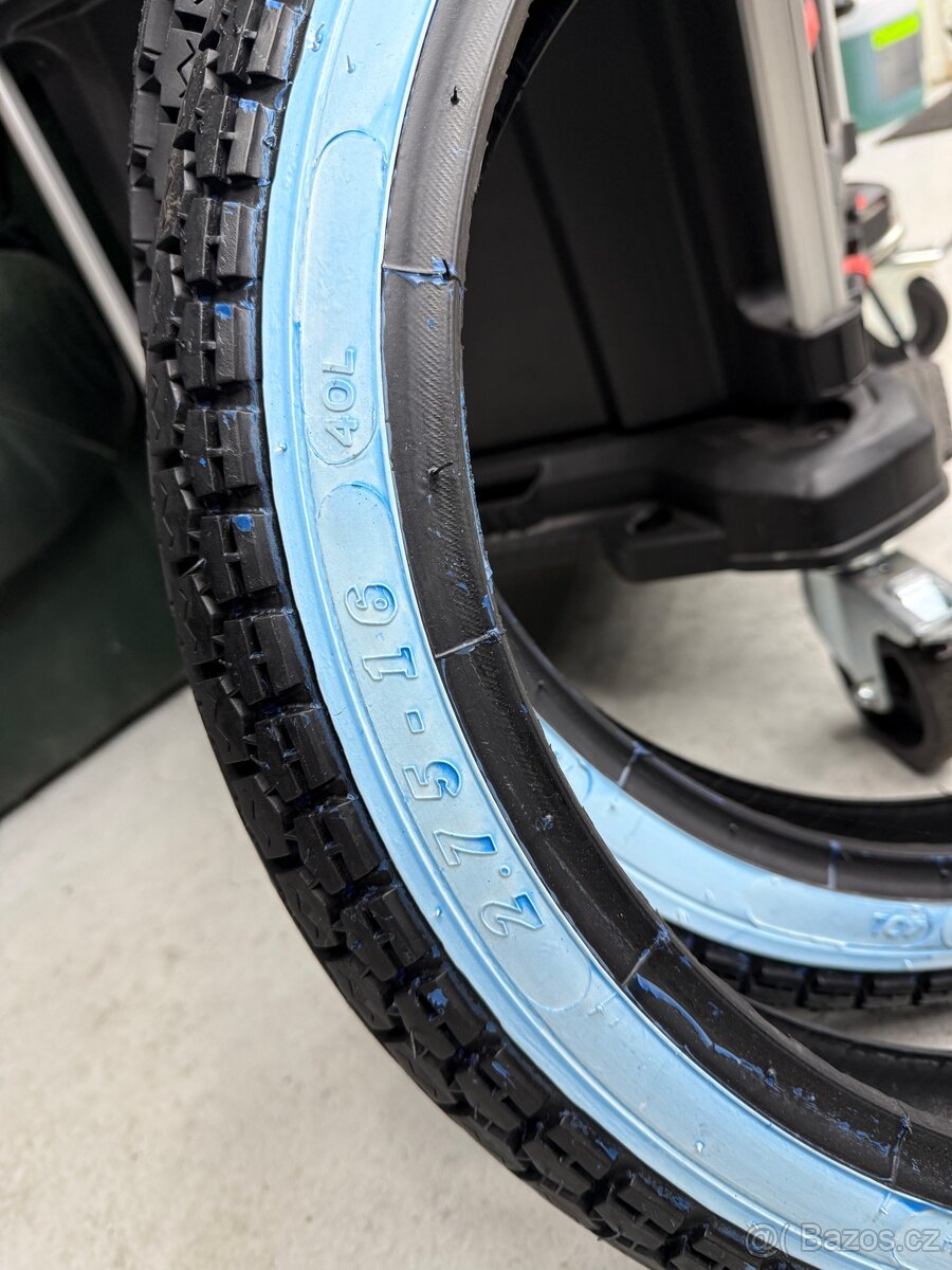 Pláště s bílým bokem Anlas 2.75 x 16 - 2