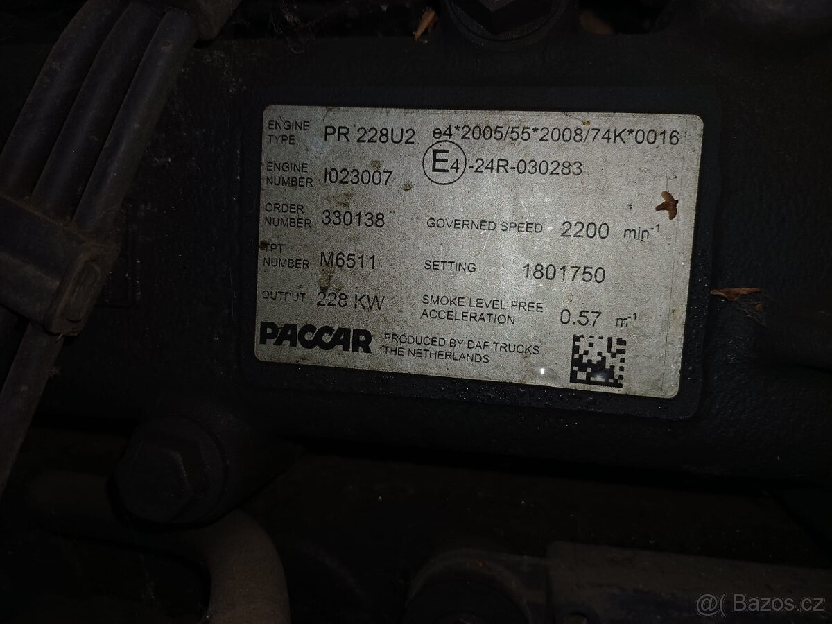 motor PACCAR, r.v. 2011 - 2