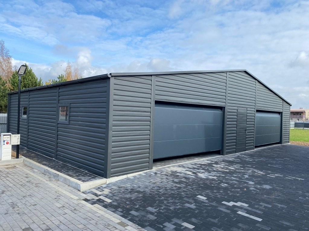 Plechová garáž 12x6 - 2