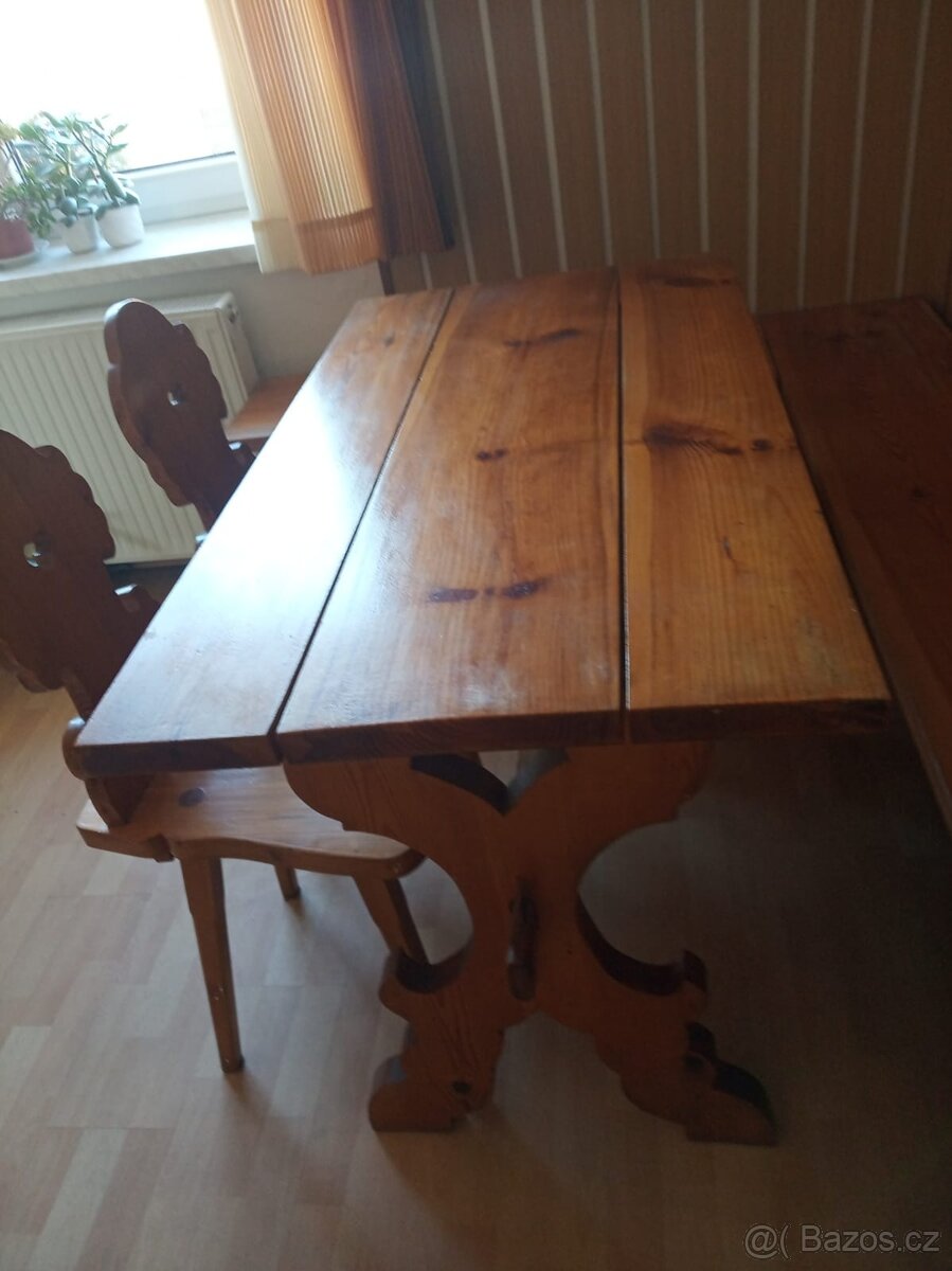 Jídelní stůl a židle - Selský styl - 2
