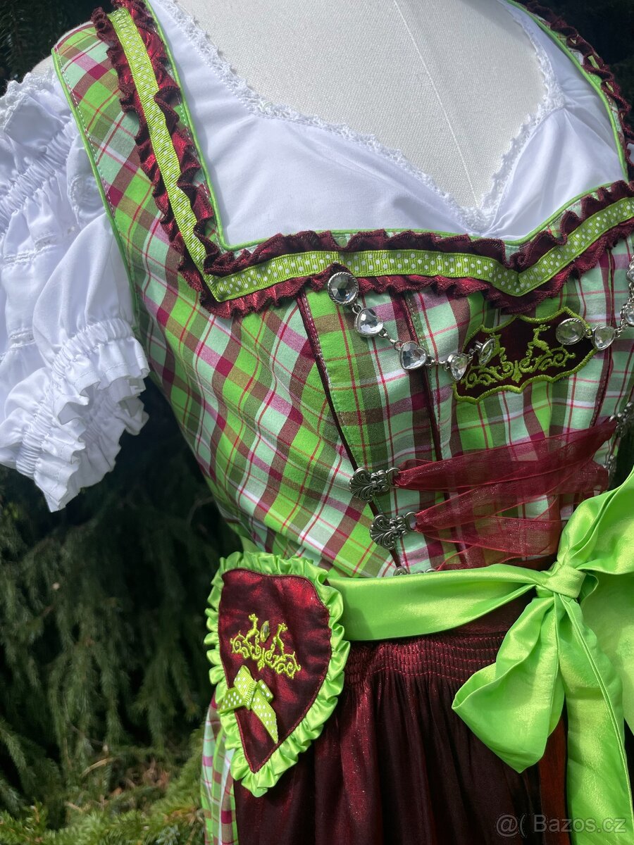 Dámské dirndl selské šaty vel. 38 - 2
