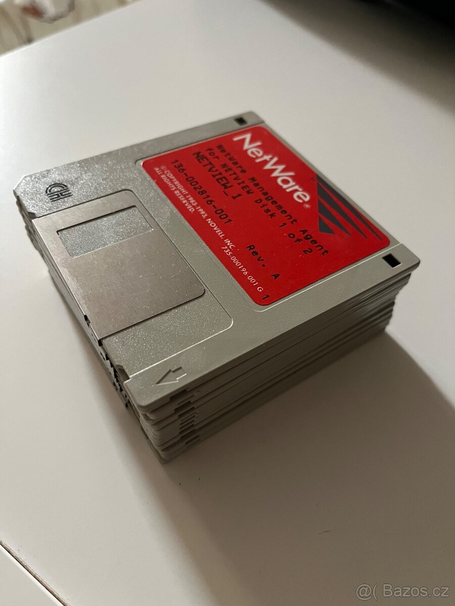 vzacnost Netware 3.5" floppy disk 12x - 2