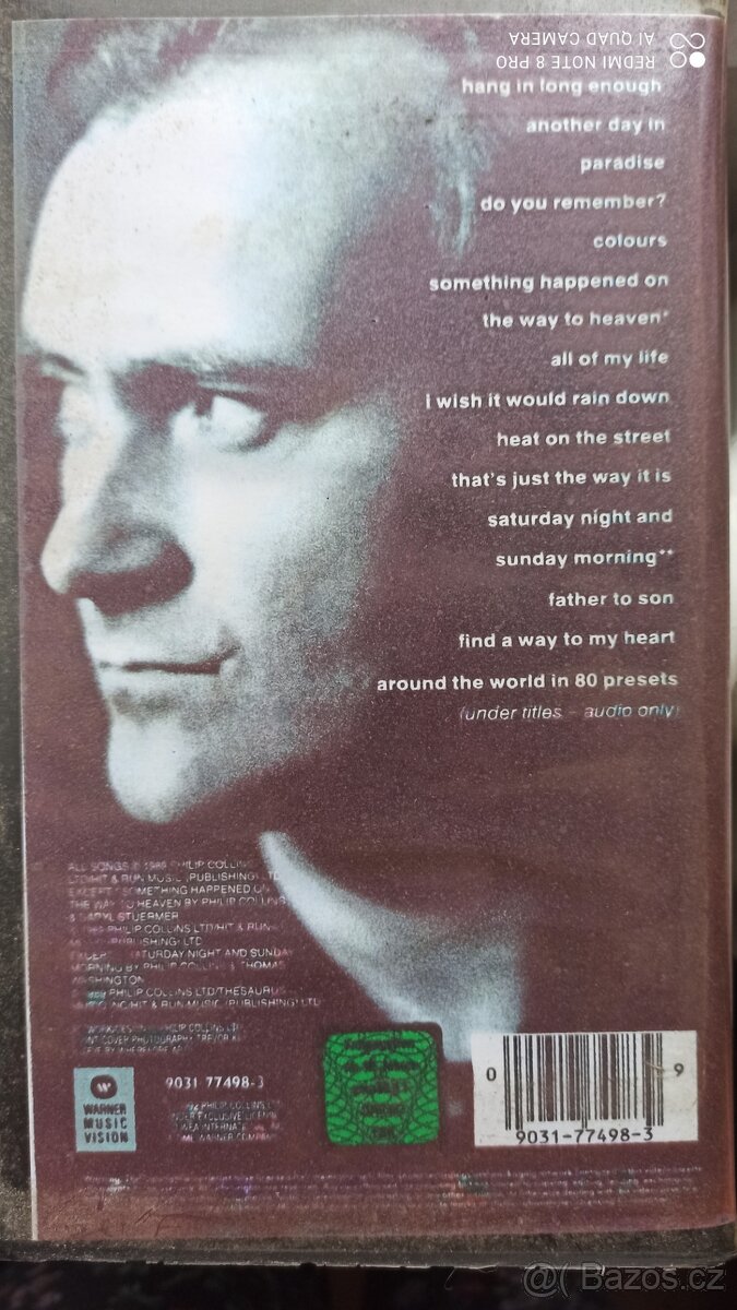 VHS Phil Collins 1992 - 2