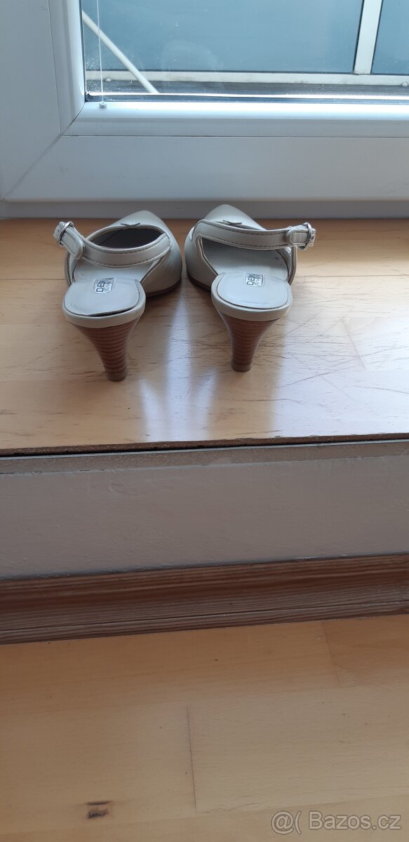 Kožené lodičky Deska - 2