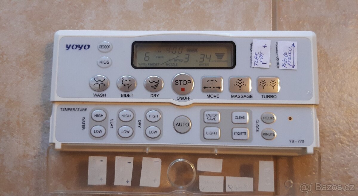 Dálkový ovladač k bidetovému prkénku - 2