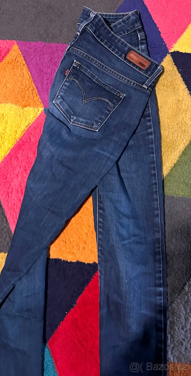 LEVIS W28 CURVE SKINNY DENIM JEANS SLIM -DÁMSKÉ - 2