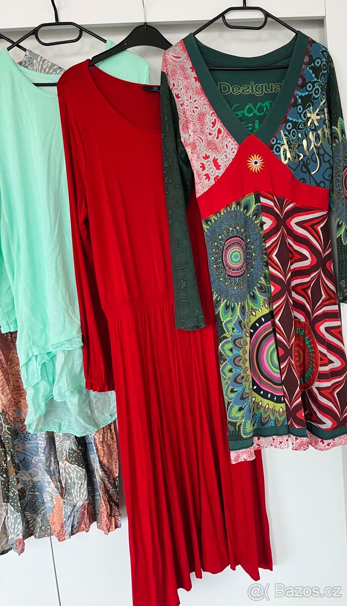 Dámské šaty s dlouhým rukávem, vel. L, XL, XXL - 2