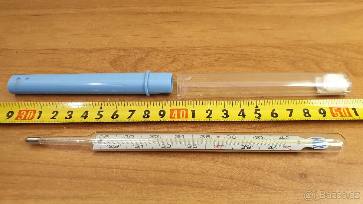 RYCHLOBĚŽKA-RTUŤOVÝ TEPLOMĚR EXATHERM LÉKAŘSKÝ - 2