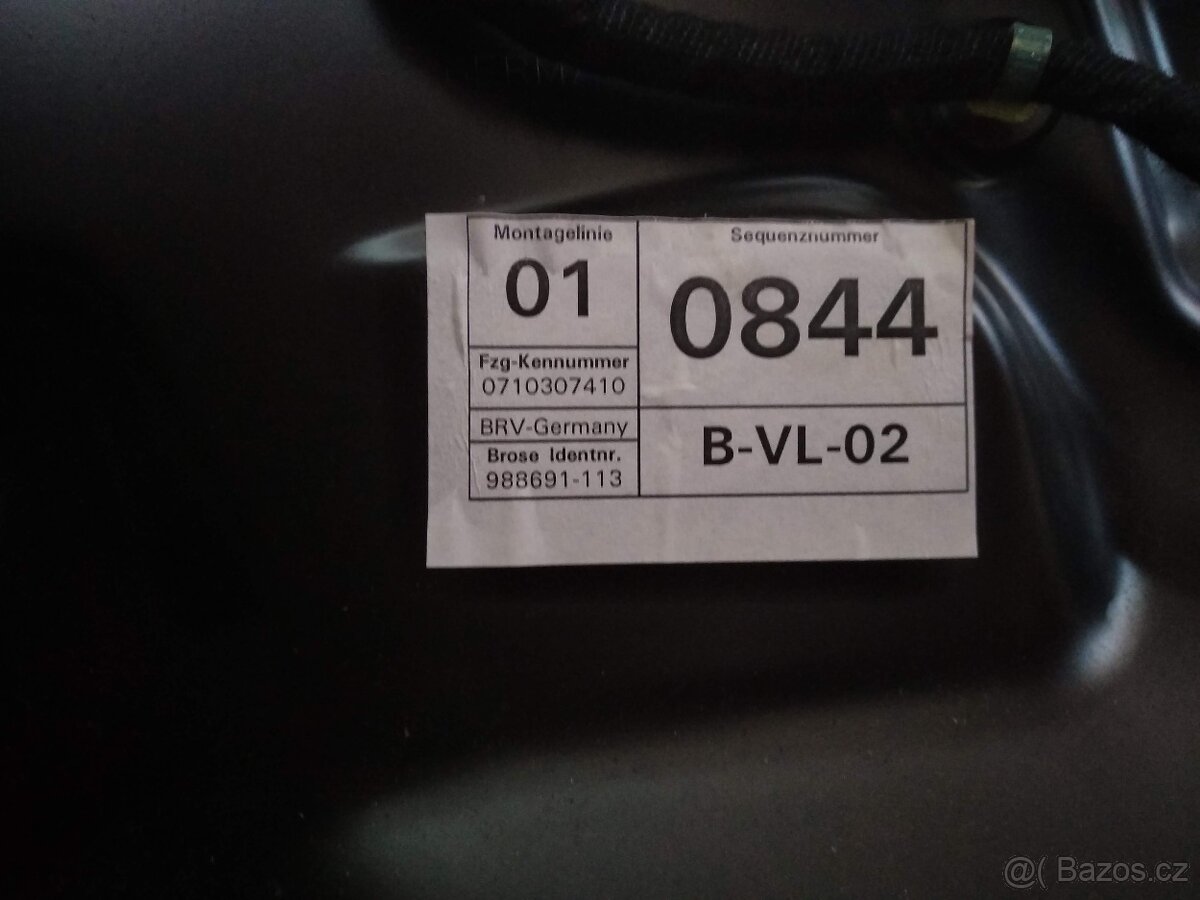 levé přední dveře tapec, stahovačka, zámek - 2