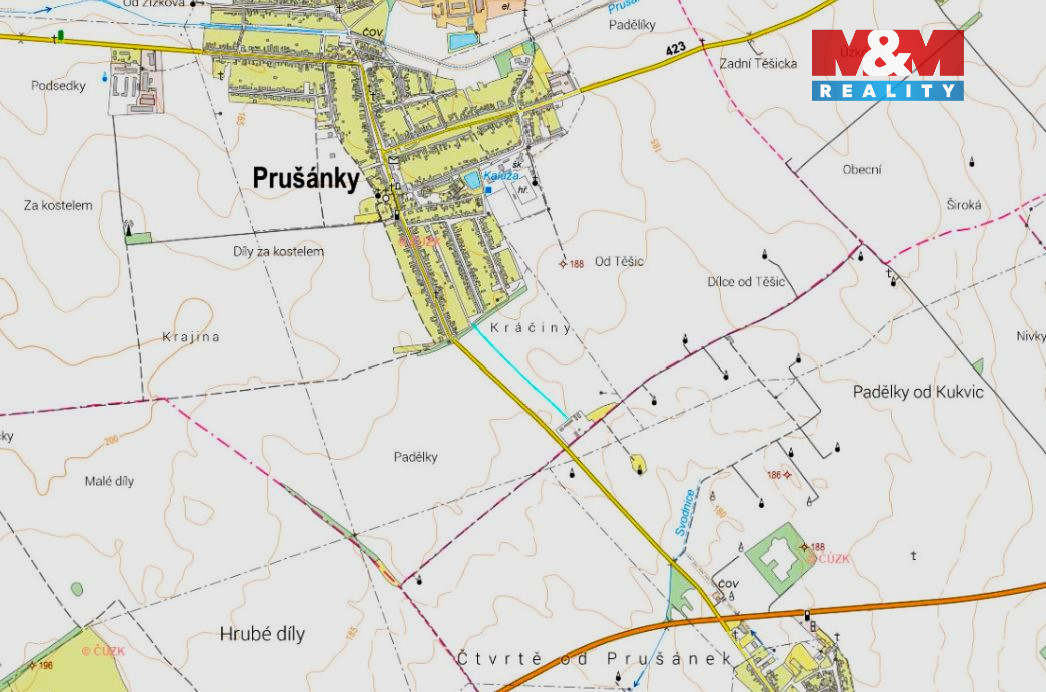 Prodej pole, 410 m², Prušánky - 2