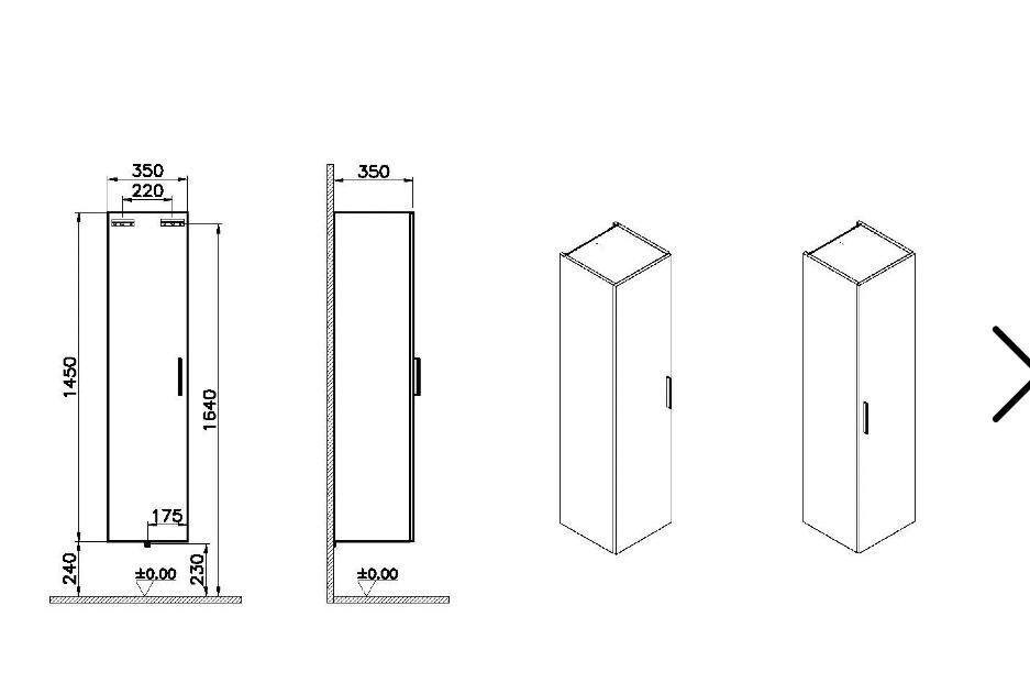 Koupelna skříň s umyvadlem a svetlem - 2
