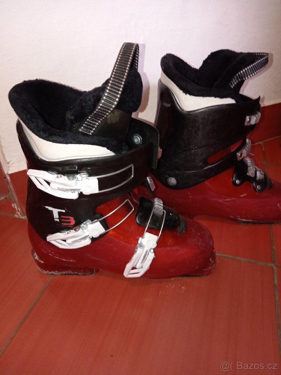 Lyže 140cm, 2x lyžáky - 2