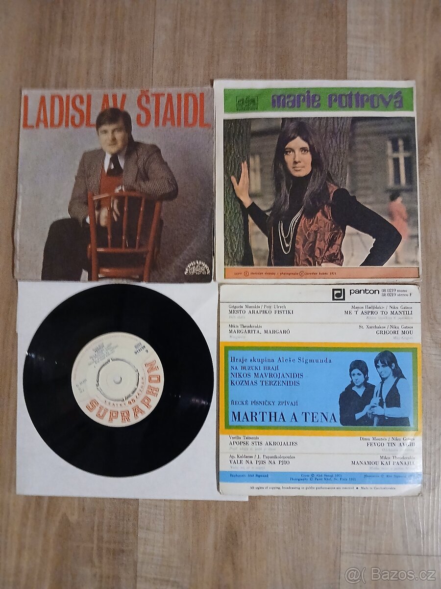 Gramodesky 4 ks malé různé - prodám - 2