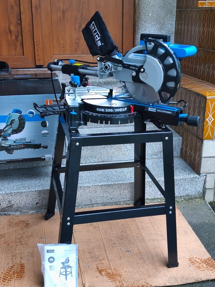 Prodám VĚTŠÍ NEPOUŽITOU pokosovou pilu s posuvem GÜDE GRK 25 - 2