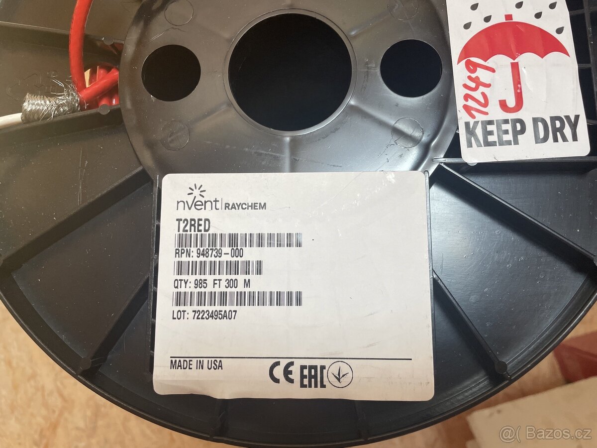 Samoregulační topný kabel Raychem T2RED - 2