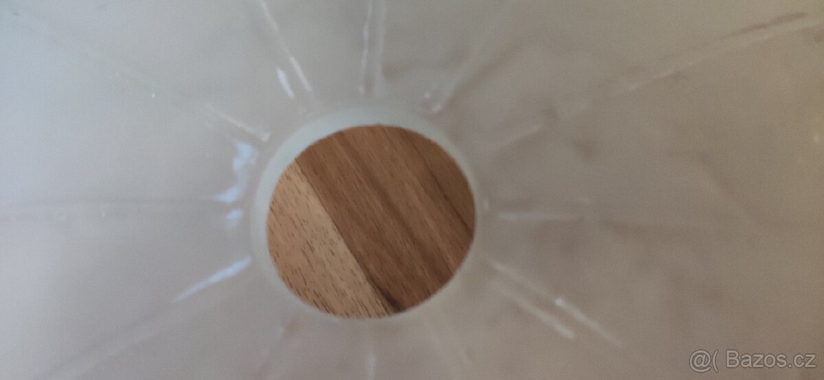 Stínítko na lustr, mléčné sklo, průměr 44cm - 2